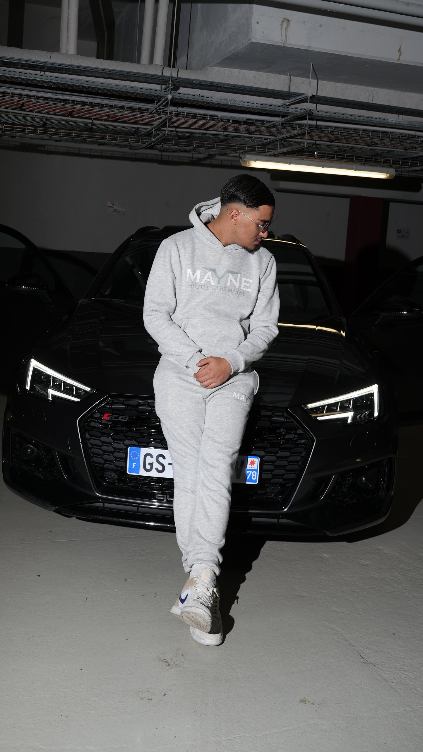 Hustle To Be Mayne Tracksuit / Grey